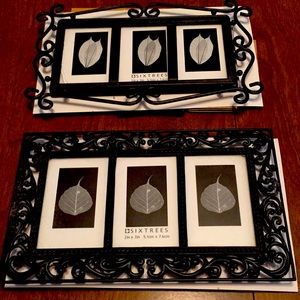 2 picture frames with 3 sections each